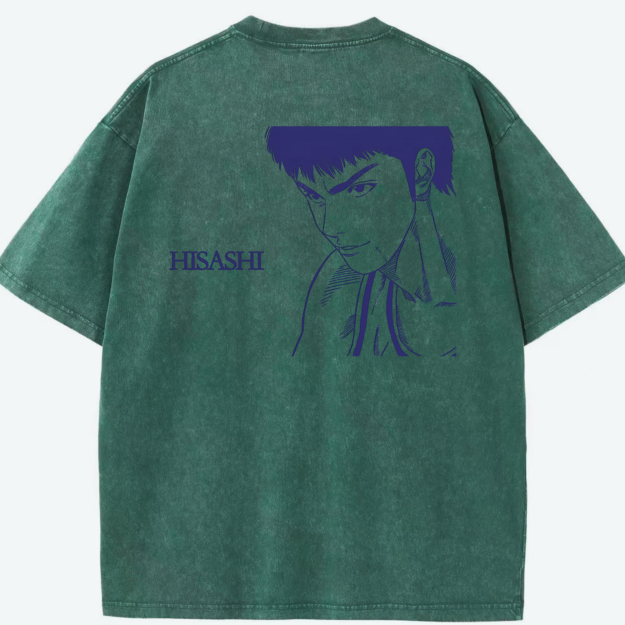 （画像用） SLAM DUNK／スラムダンク 綿100% ヴィンテージ風 半袖Tシャツ（背面プリント）